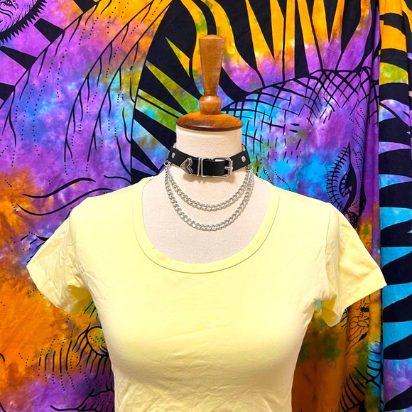 π Lovely yellow crop top - Picture 1 of 11